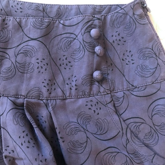 Purple midi skirt with pockets size 6 - Picture 4 of 8